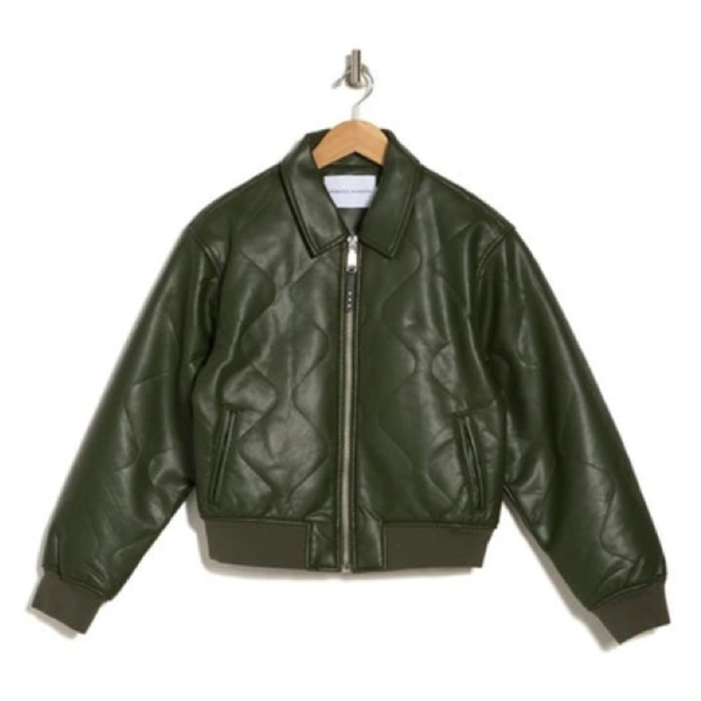 ISO: Rebecca Minkoff Quilted Faux Leather Bomber Jacket